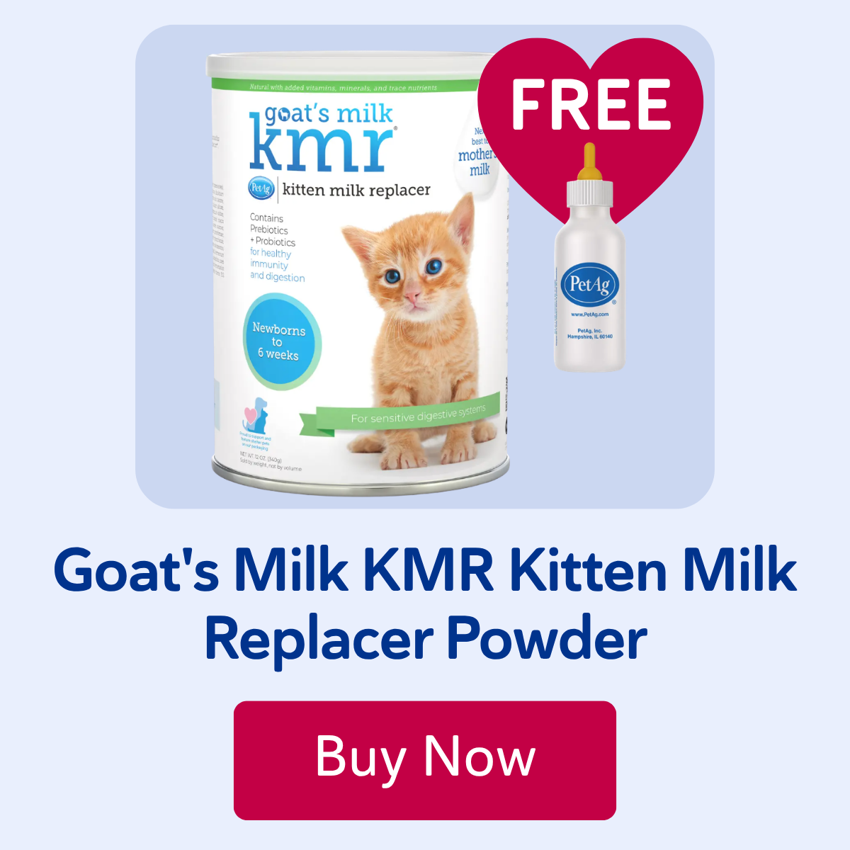 Goat's Milk KMR Kitten Milk Replacer Powder
