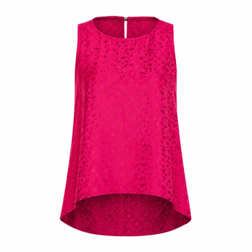 Draped Silk Shell Top