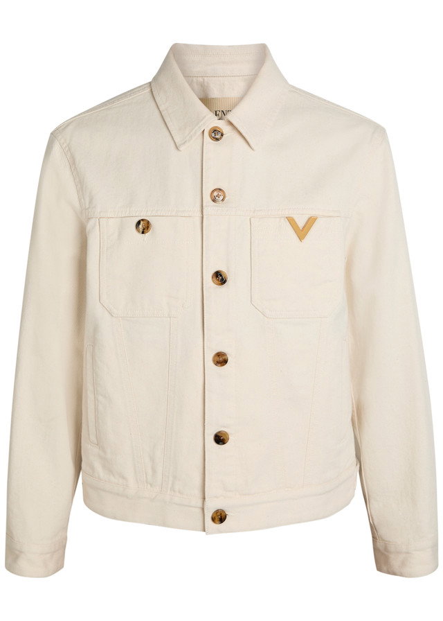 VALENTINO GARAVANI Giubbino Genio logo denim jacket