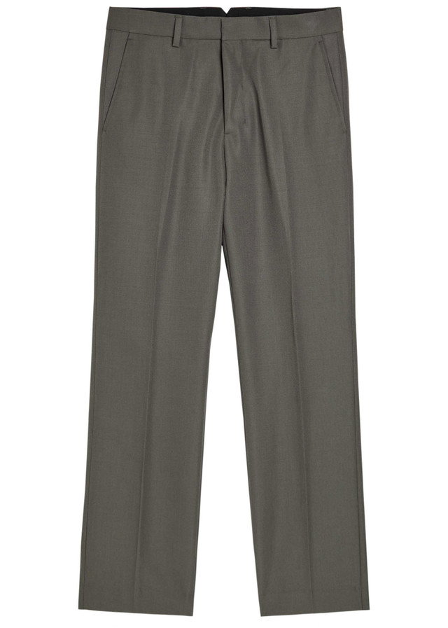 AMI PARIS Straight-leg wool trousers