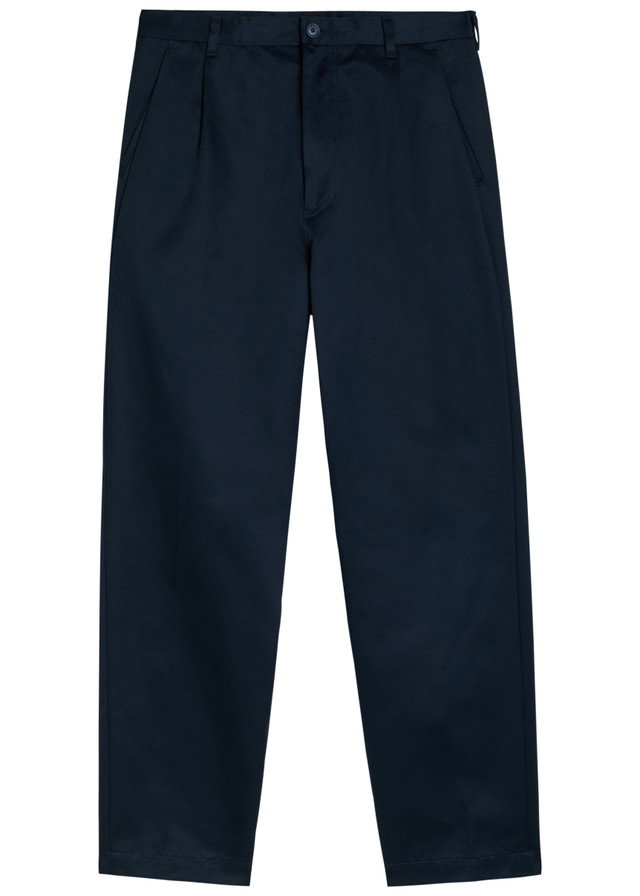 BOSS Tapered-leg cotton trousers