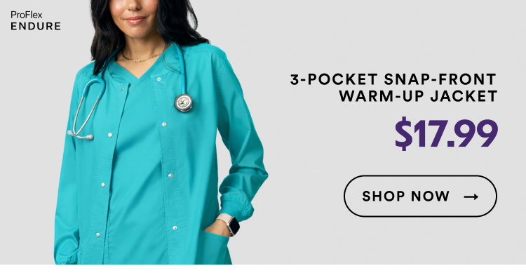 ProFlex Endure | 3-Pocket Snap-Front Warm-Up Jacket | $17.99 | Shop Now