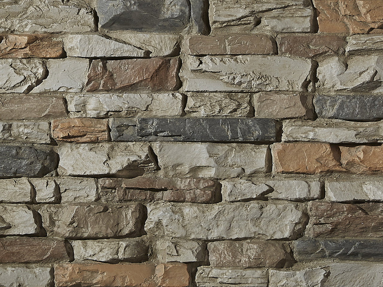 Image of Montana Dry Stack Faux Stone Wall Panel Sample
