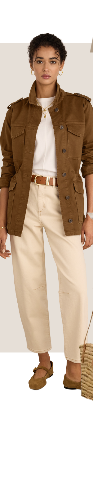 Nixi Organic Cotton Stretch Denim Barrel Jeans