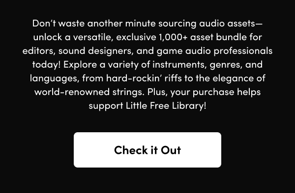 Explore a variety of instruments, genres, and languages, from hard-rockin’ riffs to the elegance of world-renowned strings. Plus, your purchase helps support Little Free Library!