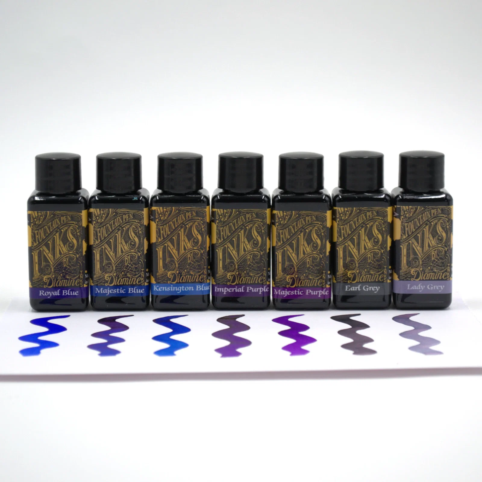 Image of Diamine 30ml Set of 7 Colours Nobility