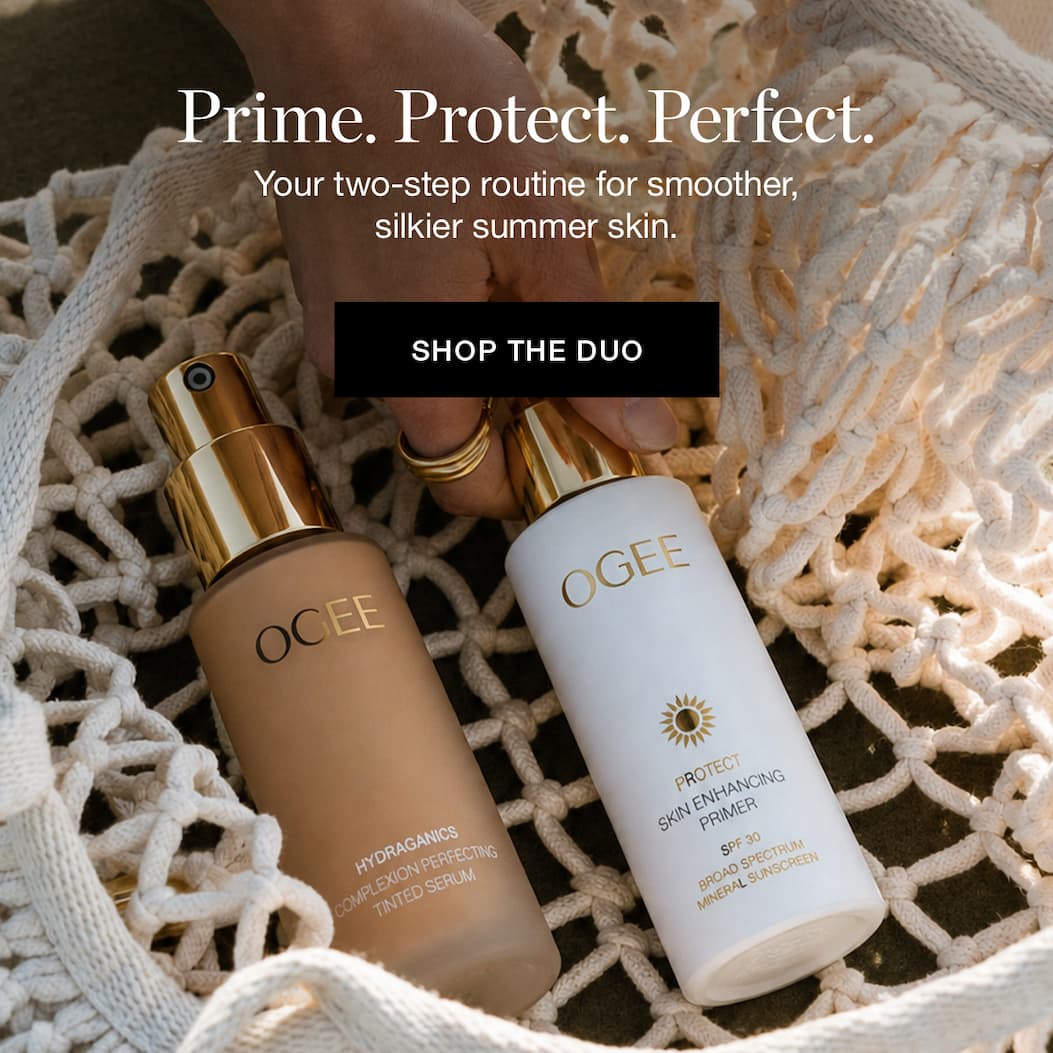 Prime. Protect. Perfect. | Your two-step routine for smoother, silkier summer skin.