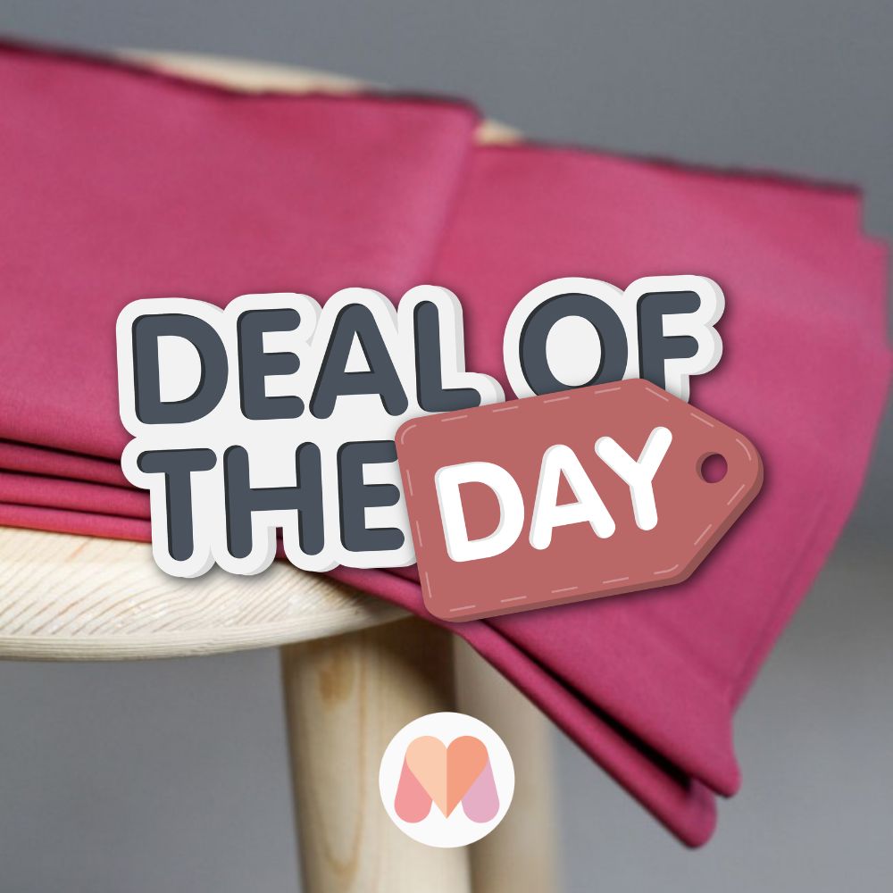 Mind The MAKER Jordan Solid Coating Fabric Fuchsia