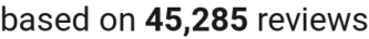 number of reviews