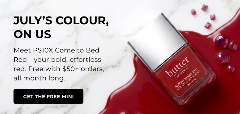Free Mini Mellow the Yellow on $50+: July Colour of the Month - Receive a Free Mini Come to Bed Red PS10X on $50+