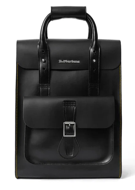 Dr. Martens Kiev Smooth Leren Laptop Rugtas Zwart