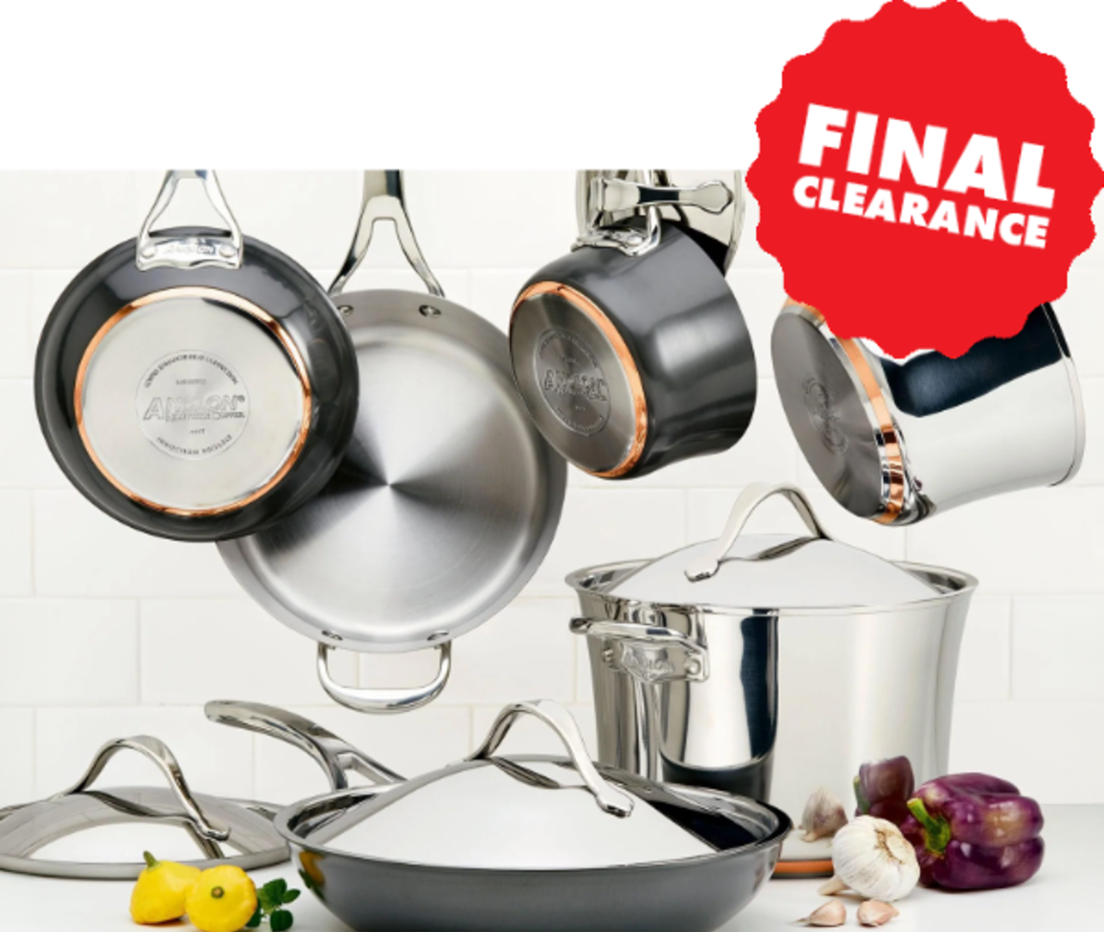 The Premium 11-Piece Stainless and Hard-Anodized Cookware Set