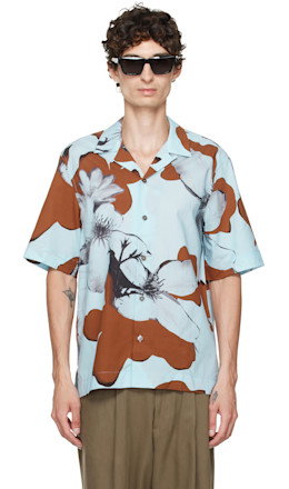Blue Floral Print Shirt - Paul Smith