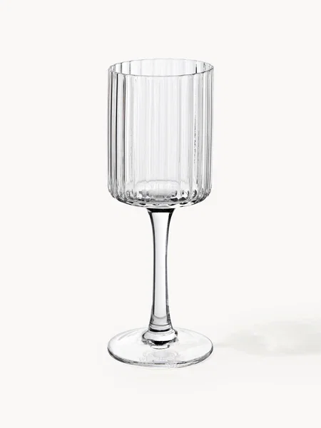 Set di 4 bicchieri da liquore in vetro soffiato Aleo