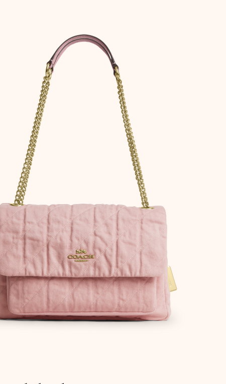 Elodie Crossbody Bag In Loved Denim With Quilting