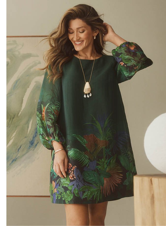 Tropical Garden Shift Dress