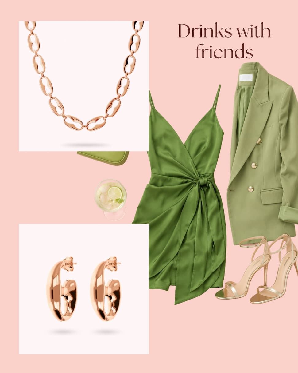 Marina Link Necklace and Earrings