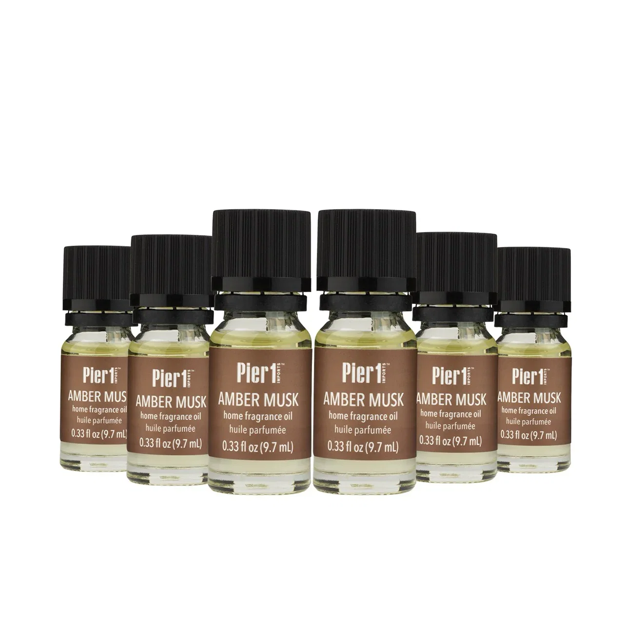 Image of Pier 1 Amber Musk Fragrance Oil Set of 6
