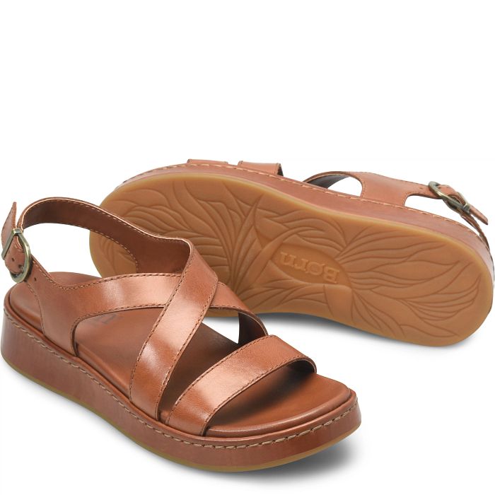 Victoria slingback sandal in brown.
