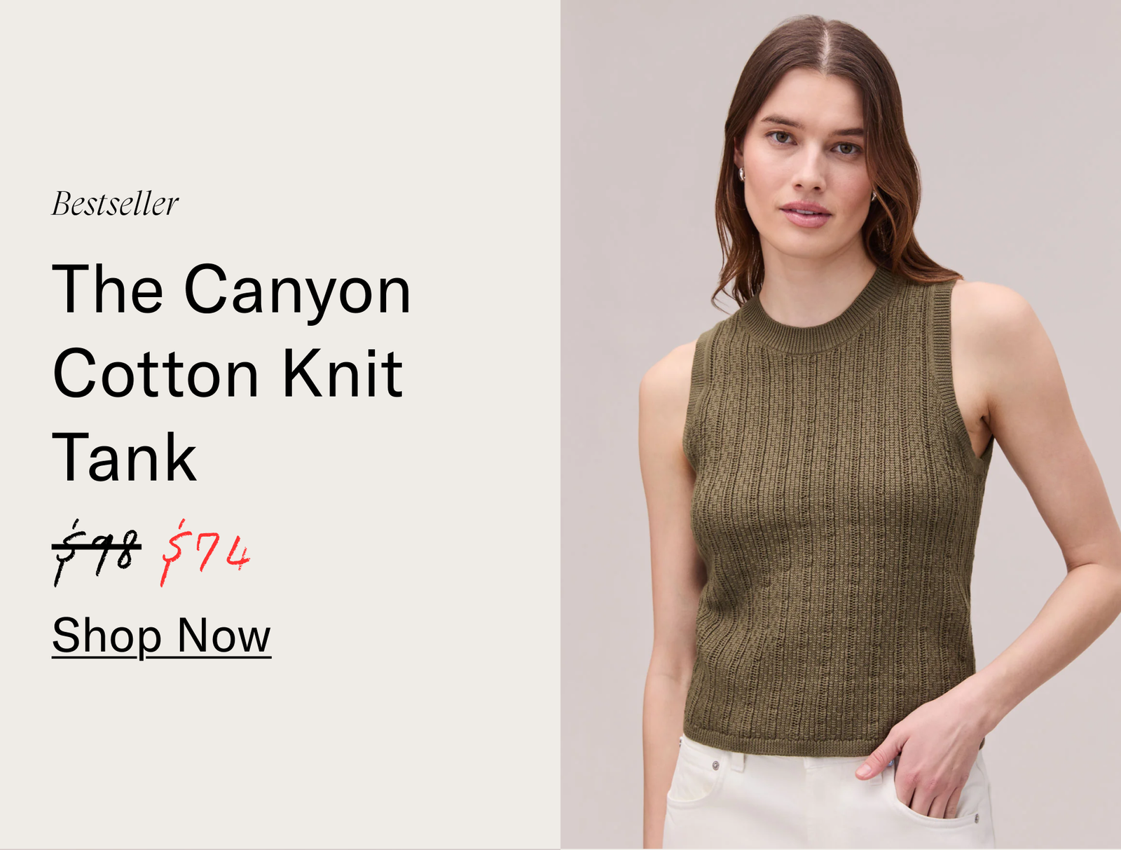 The Canyon Cotton Knit Tank 