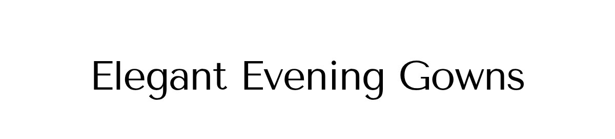 Elegant Evening Gowns