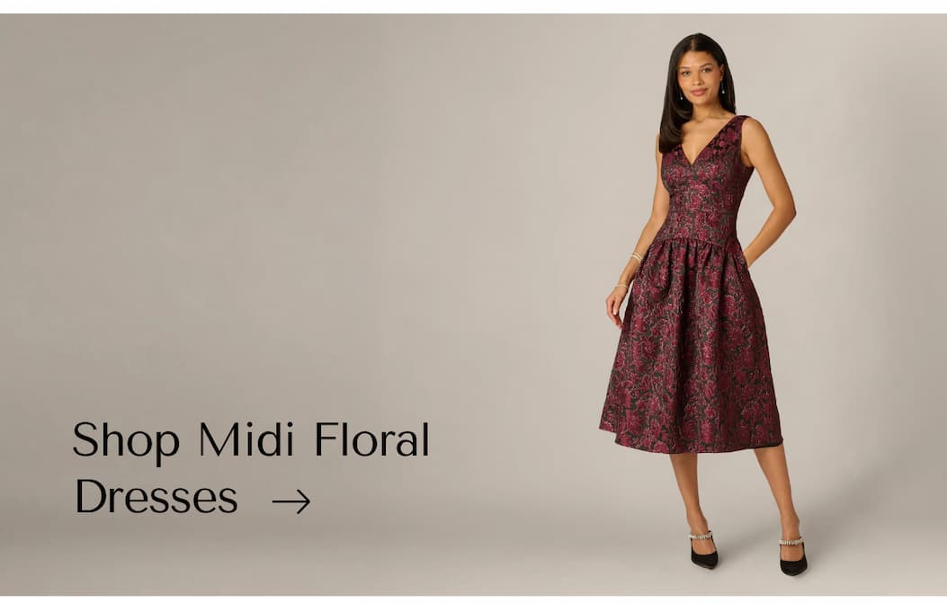 SHOP MIDI FLORAL DRESSES