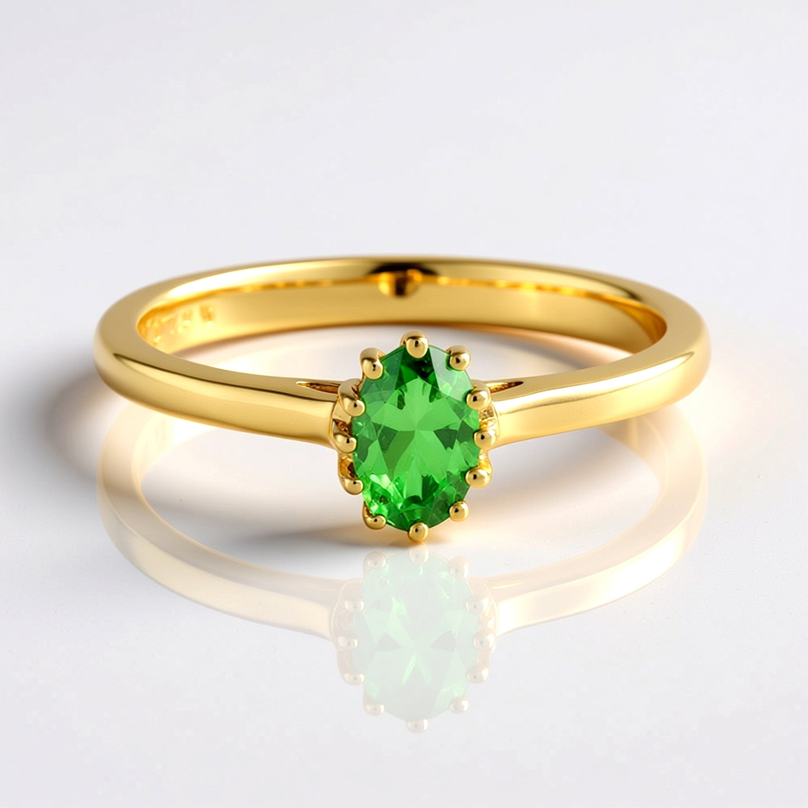 Zilveren Ring met Roségouden Plating en Witte Cambodjaanse Zirkonen – 0,16 ct Geometrisch