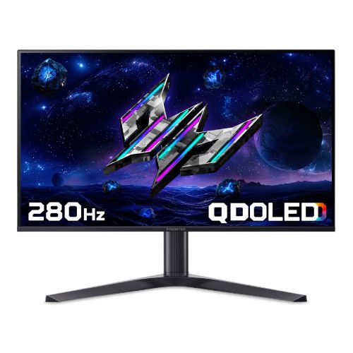 Acer Predator X27UZ1 27" Quad HD QD-OLED 280Hz 0.03ms Height Adjustable Gaming Monitor with Speakers