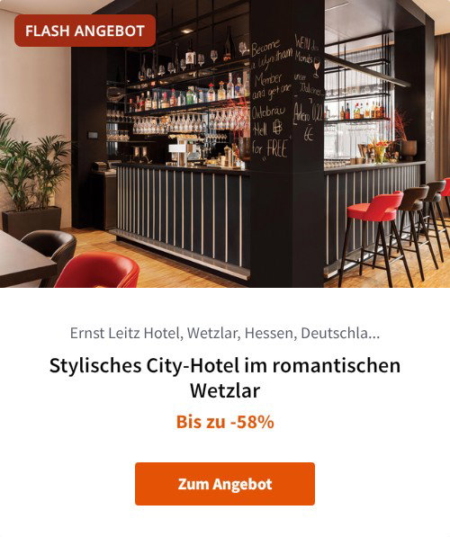 Stylisches City-Hotel im romantischen Wetzlar