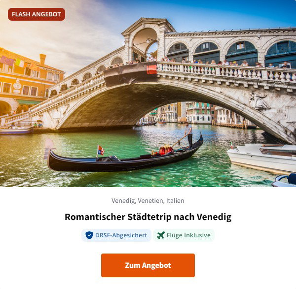 Romantischer Städtetrip nach Venedig
