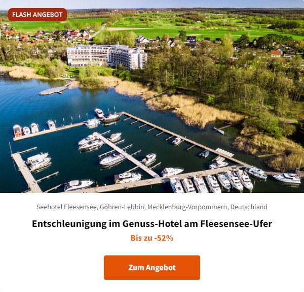 Entschleunigung im Genuss-Hotel am Fleesensee-Ufer