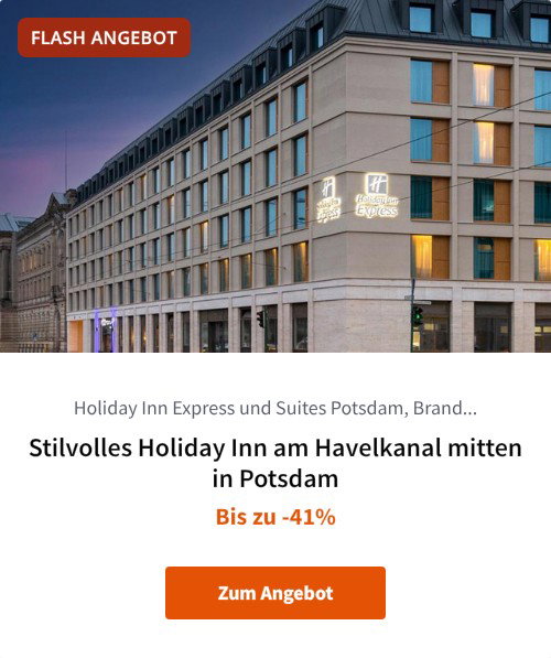 Stilvolles Holiday Inn am Havelkanal mitten in Potsdam