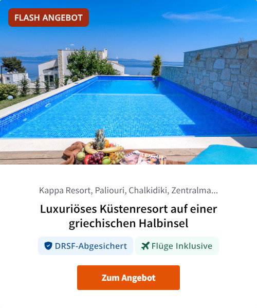Luxuriöses Küstenresort auf einer griechischen Halbinsel