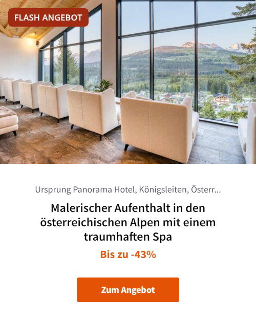Malerischer Aufenthalt in den österreichischen Alpen mit einem traumhaften Spa