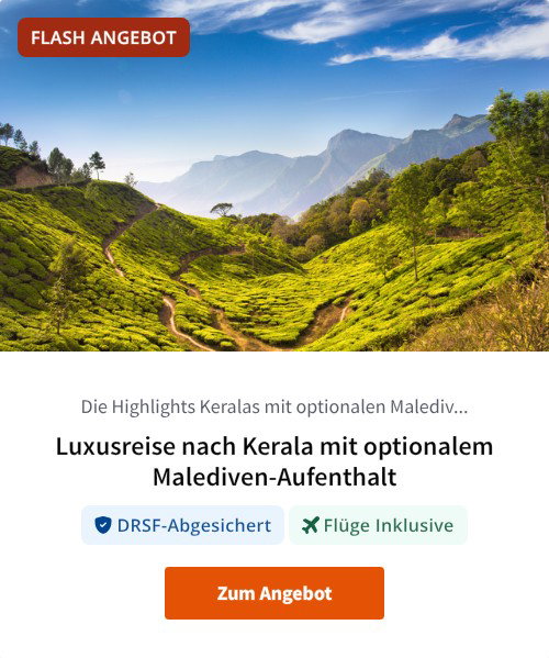 Luxusreise nach Kerala mit optionalem Malediven-Aufenthalt