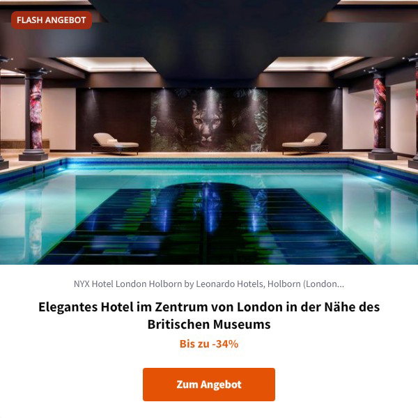 Elegantes Hotel im Zentrum von London in der Nähe des Britischen Museums