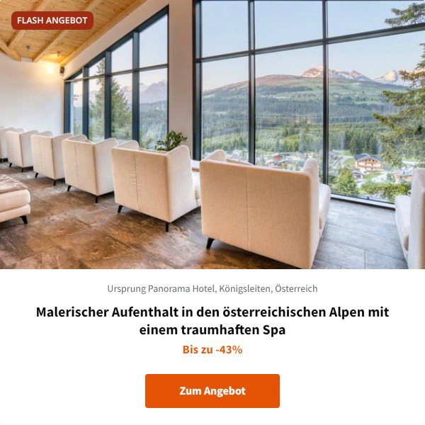 Malerischer Aufenthalt in den österreichischen Alpen mit einem traumhaften Spa