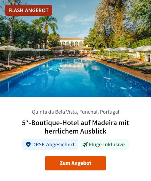 5*-Boutique-Hotel auf Madeira mit herrlichem Ausblick