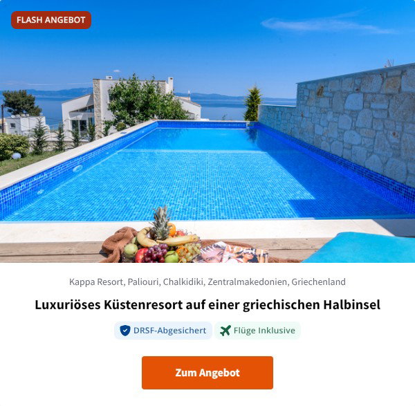 Luxuriöses Küstenresort auf einer griechischen Halbinsel