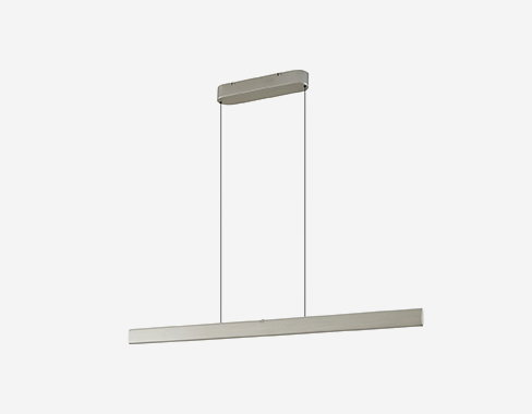 Lámpara colgante LED Lucande Arvon, color aluminio, 117 cm, atenuable, CCT