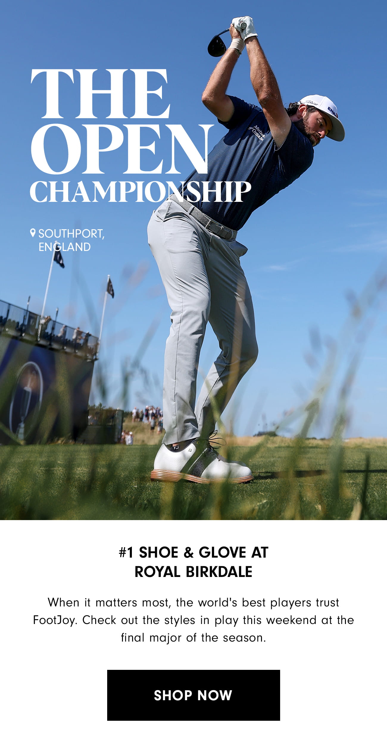 The #1 Shoe and Glove at Royal Birkdale