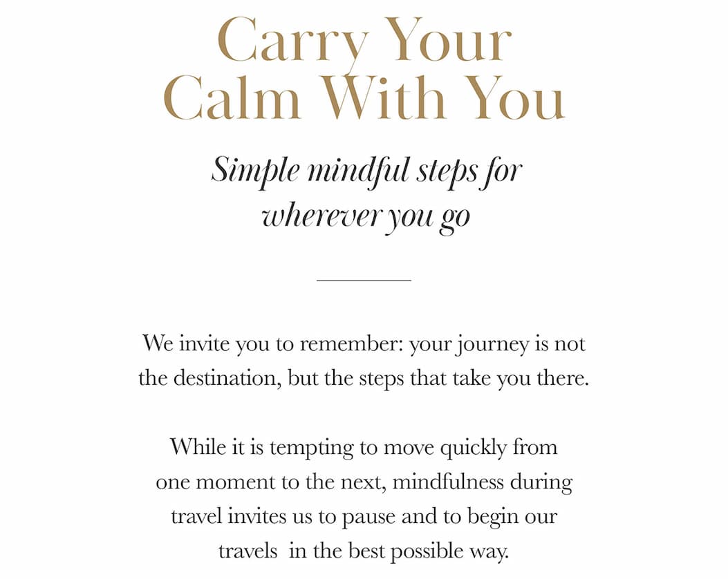 Simple mindful steps for  wherever you go
