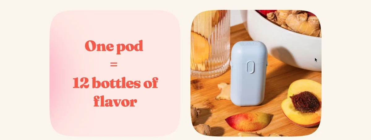 One pod  =  12 bottles of flavor