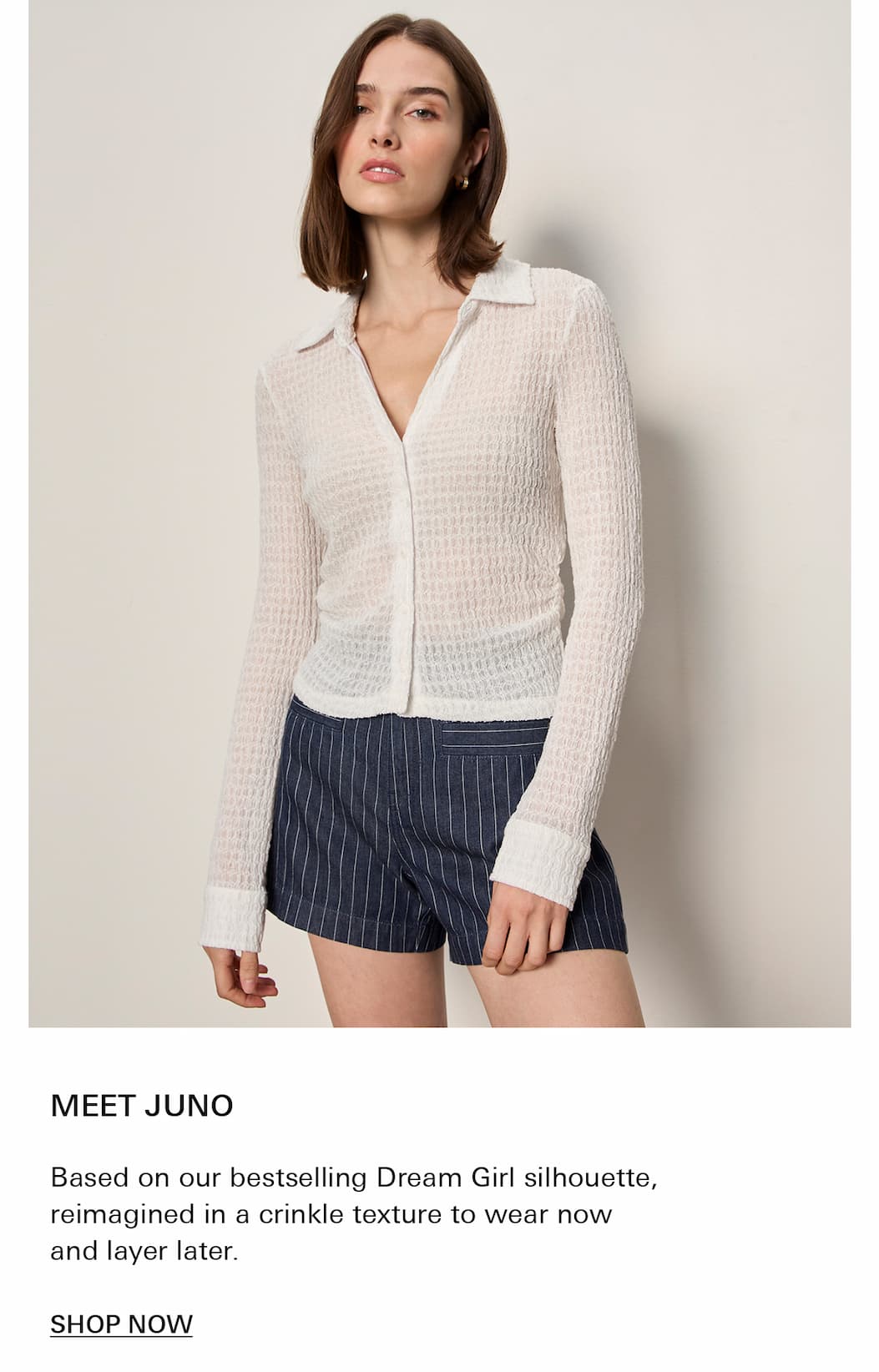 meet the new juno textured top