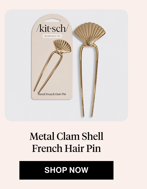 Metal Clam Shell French Hair Pin