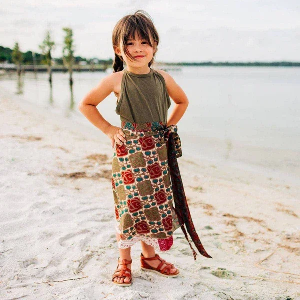 Kids Sari Wrap Skirts