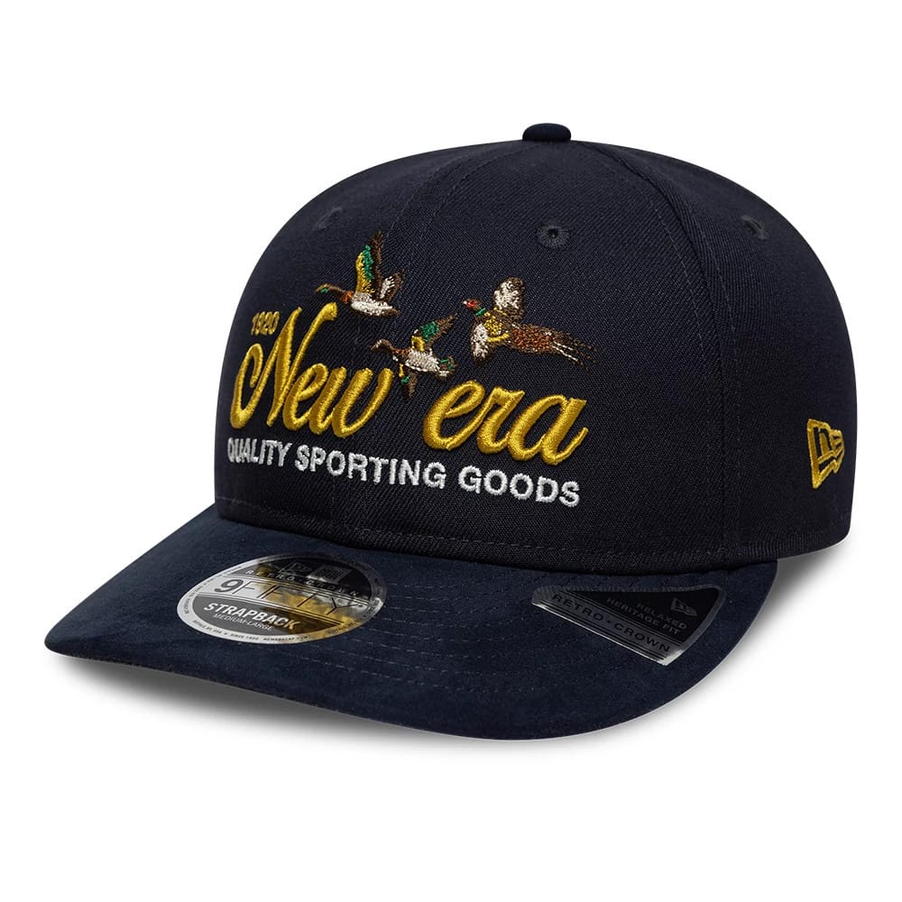 Image of New Era Suede Navy Retro Crown 9FIFTY Adjustable Cap