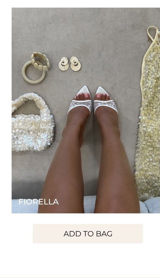 fiorella lace mule