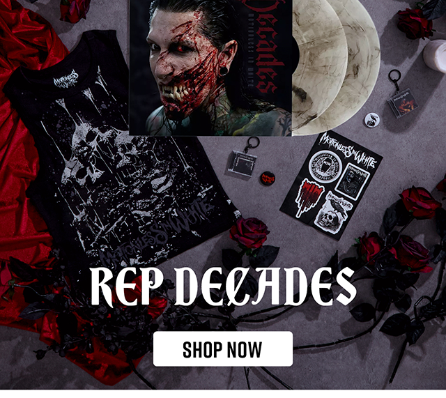 New music drop! Motionless In White. Rep decades. Shop now.