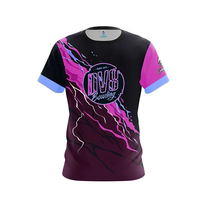 Image of Magenta Voltage CoolWick Bowling Jersey - DV8